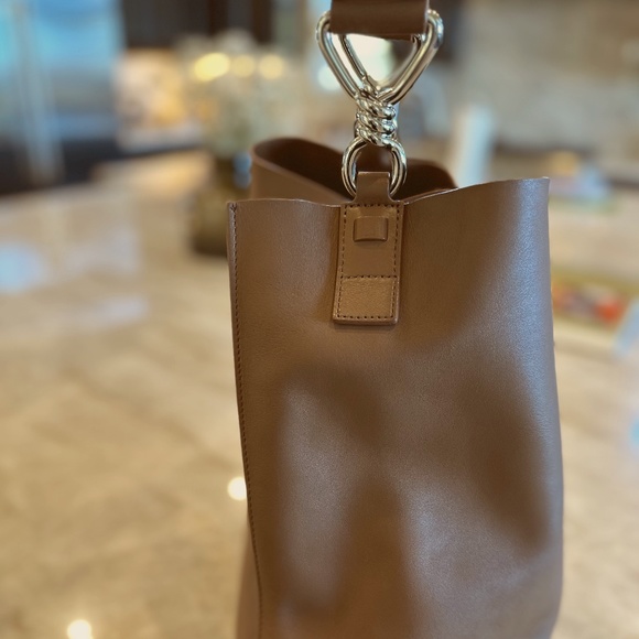 All Saints Brown Leather Tote Bag - Picture 6 of 15